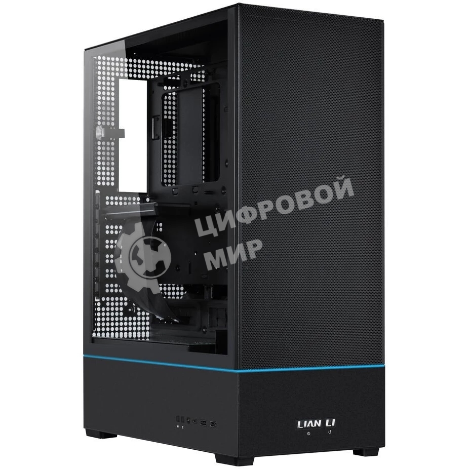Компьютерный корпус MidiTower Lian Li SUP 01 черный RGb (ATX, без БП, ARGb, 2xUSB3.2 Type-A + USB3.2 Type-C) (G99.SUP01X.00)