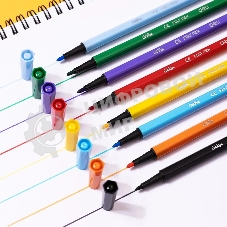 Фломастеры Deli EC156-12 ColoRun 12 цветов, пластиковая туба