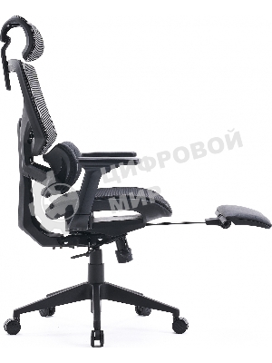 Кресло Cactus CS-CHR-MC01-GYBK серый, сетка, подголовник