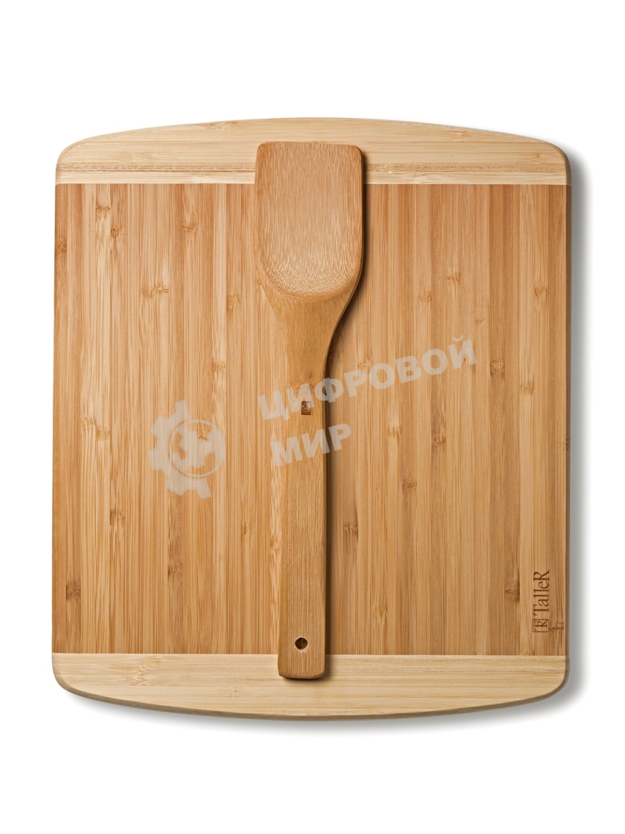 Доска разделочная TalleR TR-52204 с лопаткой, 29,5x34,5x1,9 см + 30,5 см