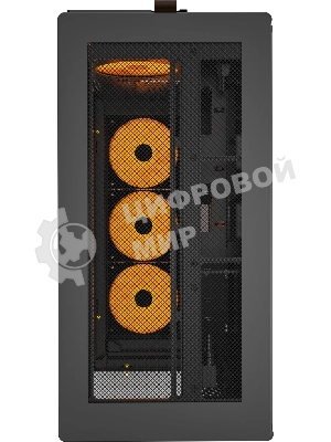 Компьютерный корпус Montech HS02 PRO черный без БП ATX 4x140мм 2xUSB 3.0 audio bott PSU