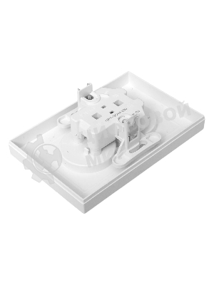 Розетка 2-м EKF UP1-SOW-200 СП Эпика 16А без заземл. без защ. шторок с рамкой механизм бел.