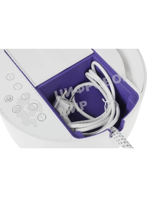 Отпариватель Kitfort КТ-9110-1 белый/фиолетовый, 2180 Вт, 45 г/мин, 600 мл