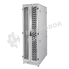 Шкаф серверный напольный 48U (600 1000) дверь перфорированная, задние двойные перфорированные