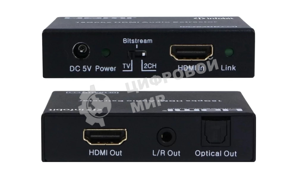 Деэмбеддер HDMI 4K60 Infobit iTrans AD01 HDCP 2.2, RCA и оптический выход