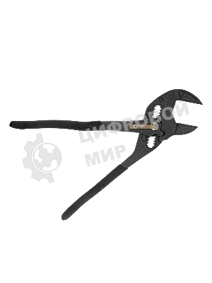 Клещи переставные Denzel кнопочный механизм, обливные рукоятки, сантехнические, 250 мм