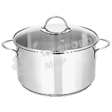 Кастрюля APPETITE SH05193 pretty 1,9 лиз нержавеющей стали 1,9 л, стеклянная крышка с ободком и пароотводом, диаметр 16см