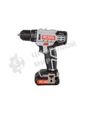 Дрель-шуруповерт Ресанта ДА-14-2ЛК, 14,4 В, 2 Ач, 45 Нм, щеточный