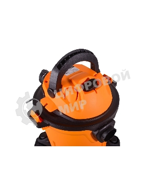 Строительный пылесос Вихрь СП-1400/15 оранжевый, 1400 Вт, уборка сухая/влажная/выдув, пылесборник бак/мешок, 15 л