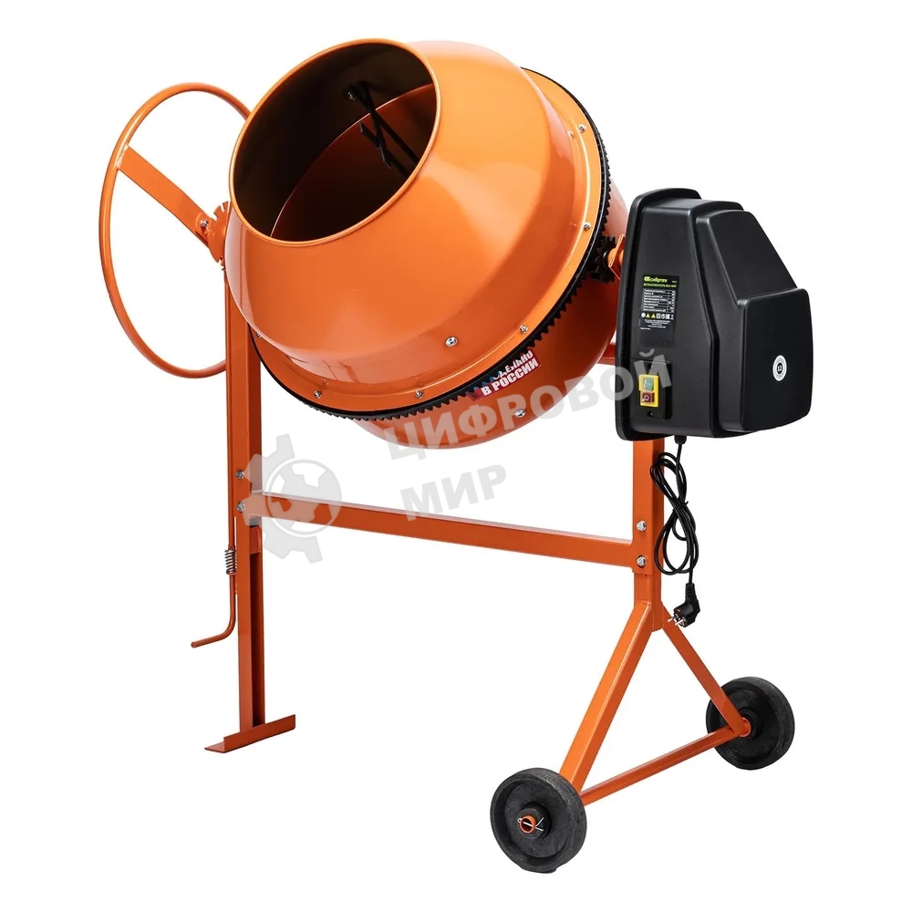 Бетоносмеситель Сибртех БСН-180П 700 Вт, 180 л, полиамидный венец, 23 об/мин