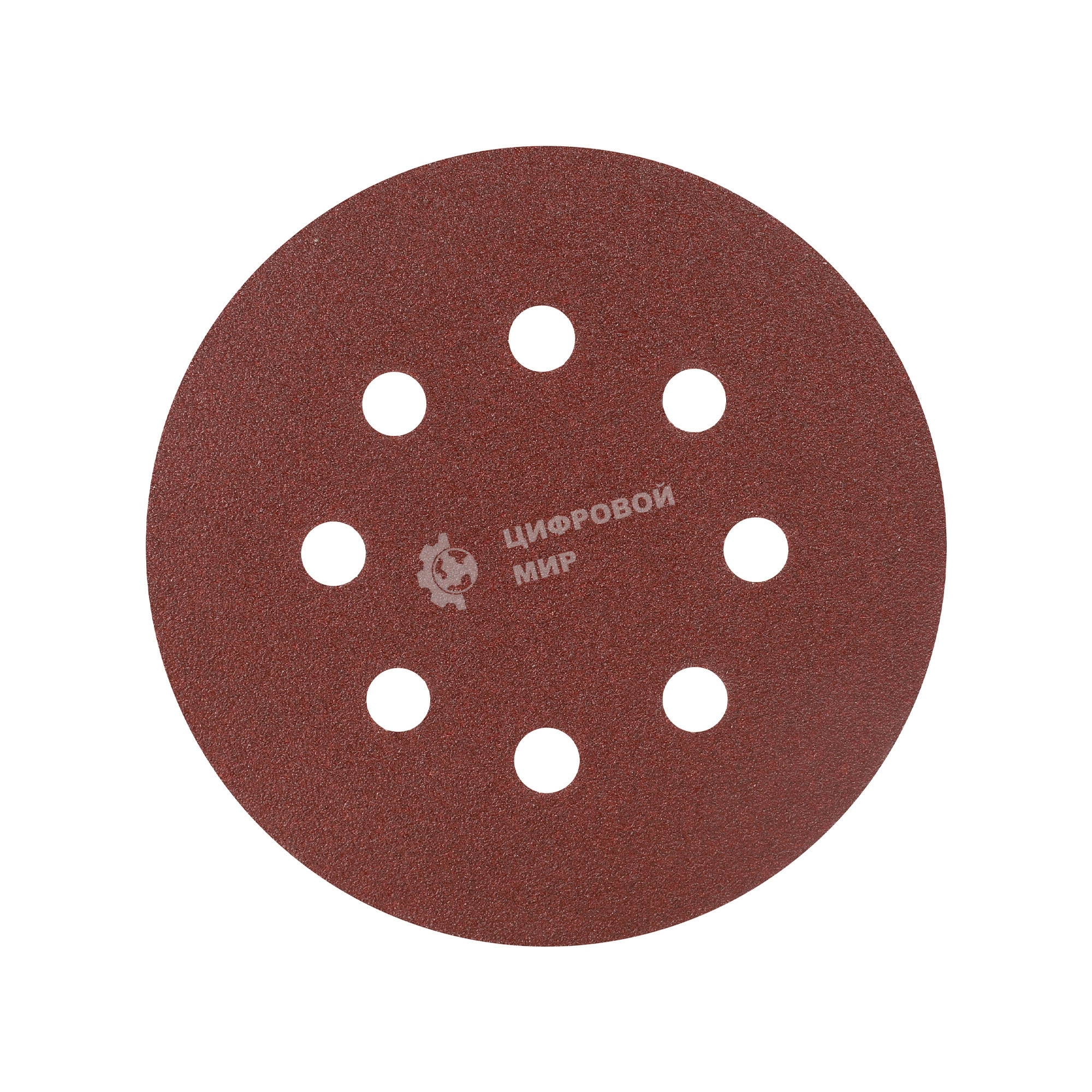 Круг шлифовальный PATRIOT на липучке, 125 мм, Р80, 8 отверстий, 5 шт