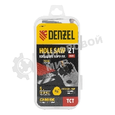 Коронка по металлу Denzel твердосплавная, 21 мм