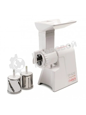 Мясорубка электрическая ЛЕПСЕ Гамма-7-01-02 белый, 700 Вт, 0.6 кг/мин, защита от перегрузки, насадки - 5
