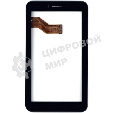 Сенсорное стекло (тачскрин) для Irbis TX26. черное с рамкой