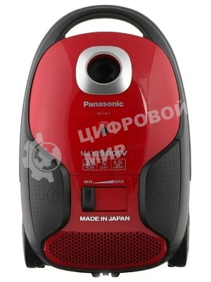 Пылесос Panasonic MC-CJ911R красный/черный, 380/1900 Вт, уборка сухая, пылесборник мешок 6 л