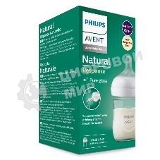 Бутылочка для кормления Philips SCY930/01 Avent NATURAL Response 125 мл, 1 шт, стекло