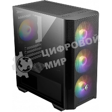 Компьютерный корпус MSI MAG FORGE M100R 1xUSB 3.0, 2xUSB 2.0, 4x120мм ARGB Fan, ARGB Control Board, Tempered Glass Window, Brown Box (932220)