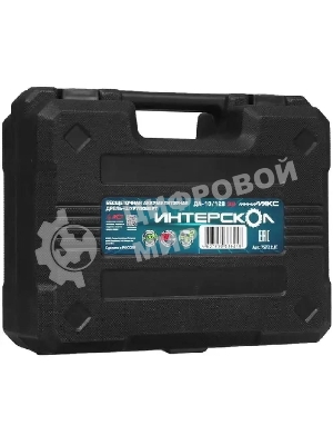 Дрель-шуруповерт ИНТЕРСКОЛ ДА-10/12В 38, 12 В, 3 Ач, 38 Нм, бесщеточный