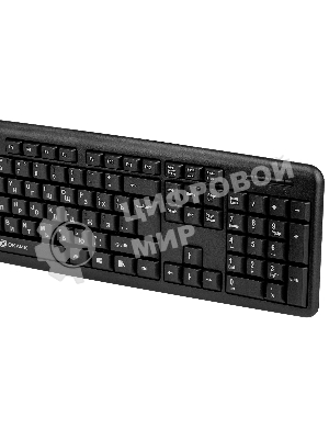Клавиатура проводная Oklick 180M, PS/2, черный