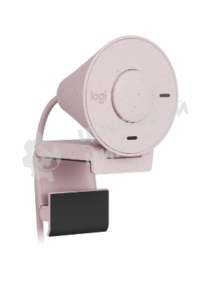 Веб-камера Logitech Brio 300 1920x1080, 30 кадр/с, USB Type-C, микрофон (шумоподавление), автоматическая фокусировка, автоосвещение, универсальное крепление розовый