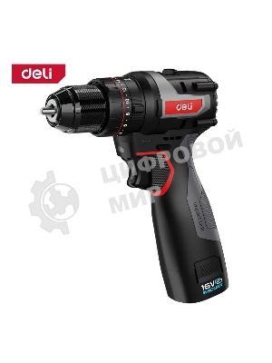 Дрель-шуруповерт Deli DE-CZ16-1D2, 16 В, 2 Ач, 45 Нм, бесщеточный, ударный
