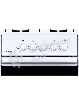 Плита газовая Лада Nova RG 24042 W белый, конфорок 4 газовых, духовка 50 л, 50 см x 85 см x 60 см