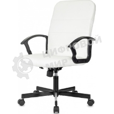 Кресло Бюрократ Triest белый, экокожа