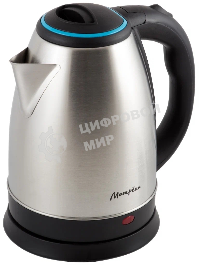 Чайник электрический Матрена MA-001 1.8 л, сталь,цвет крышки голубой (005456)