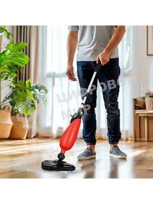 Швабра паровая Kitfort КТ-3939 1300Вт красный/черный