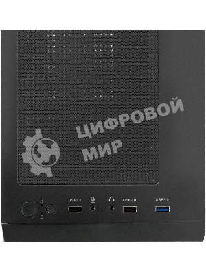 Компьютерный корпус XASTRA A307M 2BK SI Black mATX/Mesh/Metal left panel/2x120мм PWM FC black fans/A307M-2FC12BK-SI