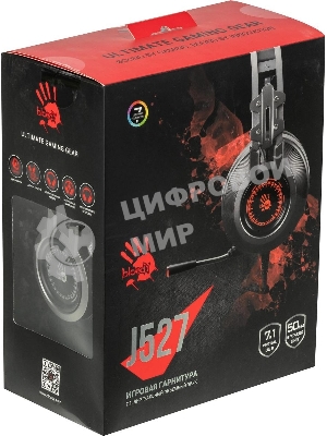 Гарнитура Bloody J527 серый, проводная