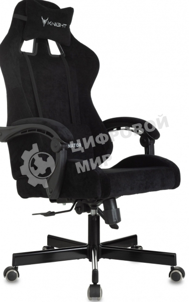 Кресло Knight Terminator черный Light-20, ткань, металлическая крестовина