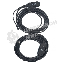Кабель-адаптер USB3.0-repeater, удлинительный активный Am-->Af 10м VCOM
