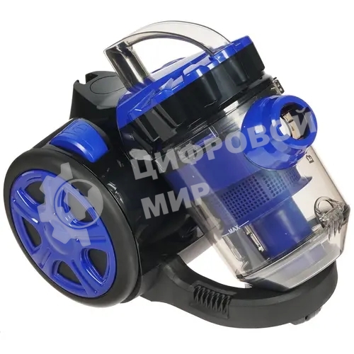 Пылесос Blackton Bt VC1604C черный/синий, 350/1600 Вт, уборка сухая, пылесборник контейнер, 2 л