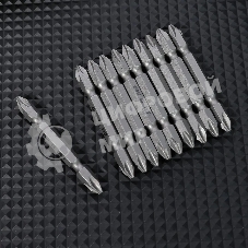 Набор двухсторонних бит 10 шт Deli DL6902 PH2x65мм, сталь S2 с твердостью 58-60HRC, пласт.кейс