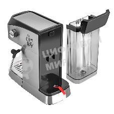 Кофеварка рожкового типа электрическая Endever Costa-1089, объем-1,2л, стальной/черный, мощность 1350 Вт, давление 20 бар