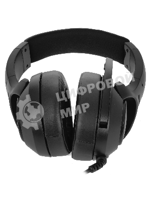 Гарнитура QUMO Olympus чёрный, проводная, USB, подсветка