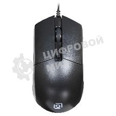 Мышь проводная Oklick 207M черный, 2400 dpi, USB, кнопки - 4