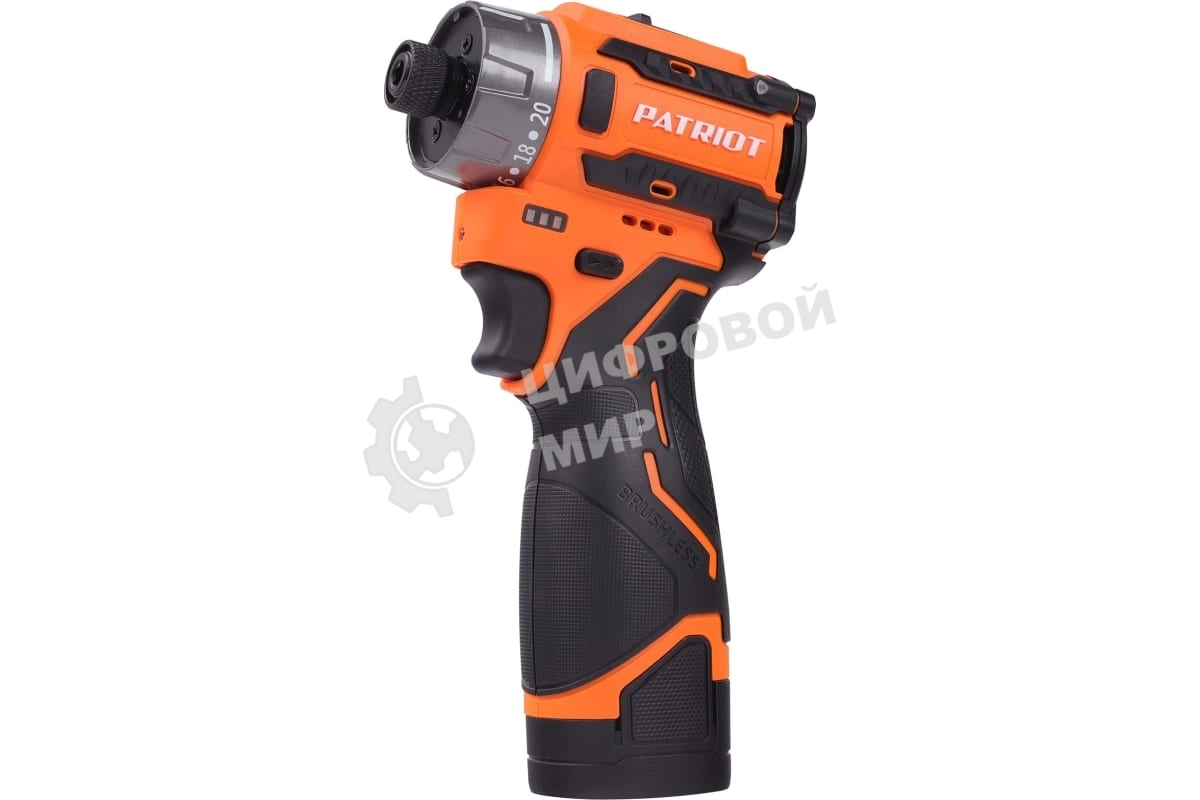 Винтоверт PATRIOT BR 469, HEX 1/4, 16.8В, 2.0 А·ч, 70Нм, 2 акб и зу, кейс