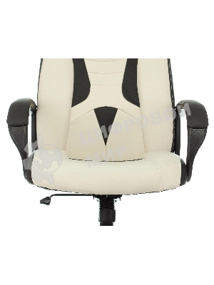 Кресло Бюрократ Zombie 8 белый/черный, экокожа, 120 кг, механизм качания