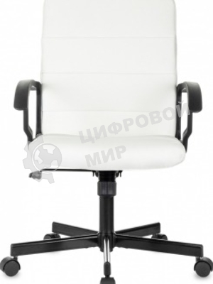 Кресло Бюрократ Triest белый, экокожа