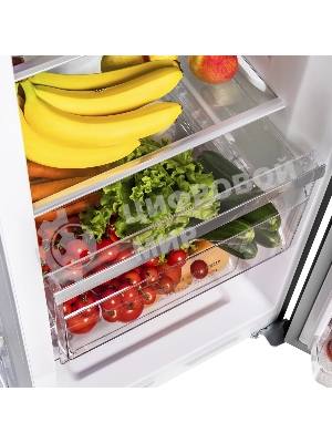 Холодильник Maunfeld MFF177NFB Slim Inverter черный двухкамерный 352/198л морозилка слева, No Frost, Side by Side