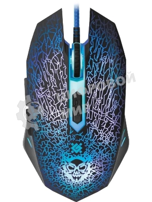 Комплект клавиатура+мышь Defender Target MKP-350 проводной, USB, 3200 DPI, чёрный/красный