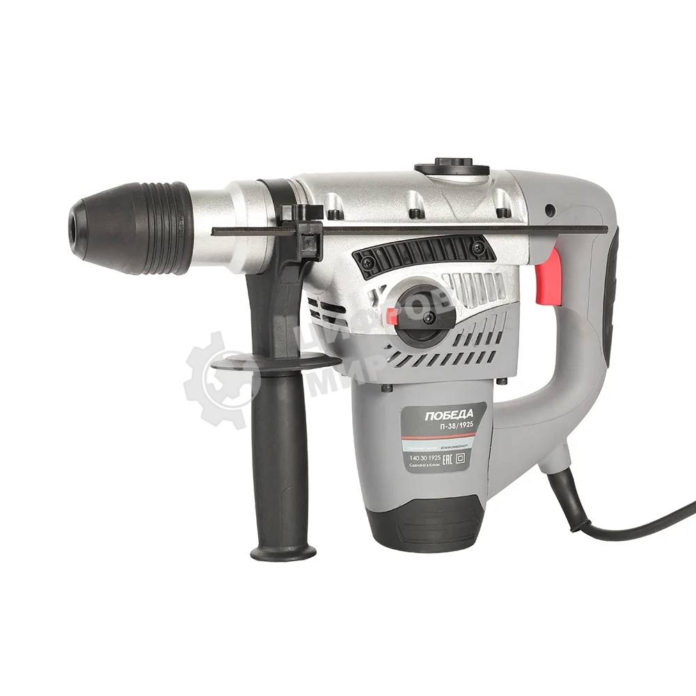 Перфоратор ПОБЕДА П-38/1925 SDS max, 1925Вт, 9Дж, 0-500 об-мин, 3500 уд/мин, бетон 40мм.