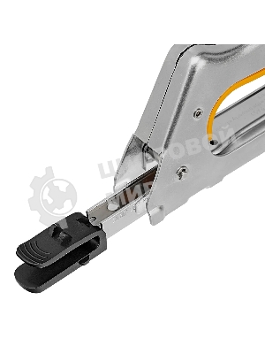 Степлер металлический Denzel скобы в комплекте, 2К рукоятка, тип 53, 6-10 мм