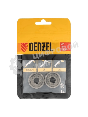 Подающий ролик Denzel U профиль под алюминиевую проволоку 1,0-1,2 мм, 2 шт