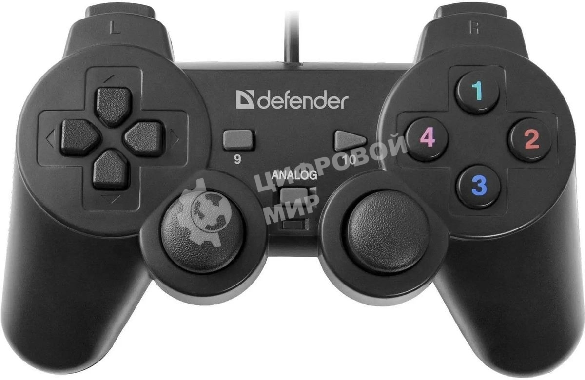 Геймпад Defender Omega USB, Проводной геймпад, 12 кнопок, 2 стика