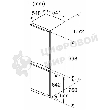 Холодильник Bosch KIN86NSE0 2-хкамерн. белый