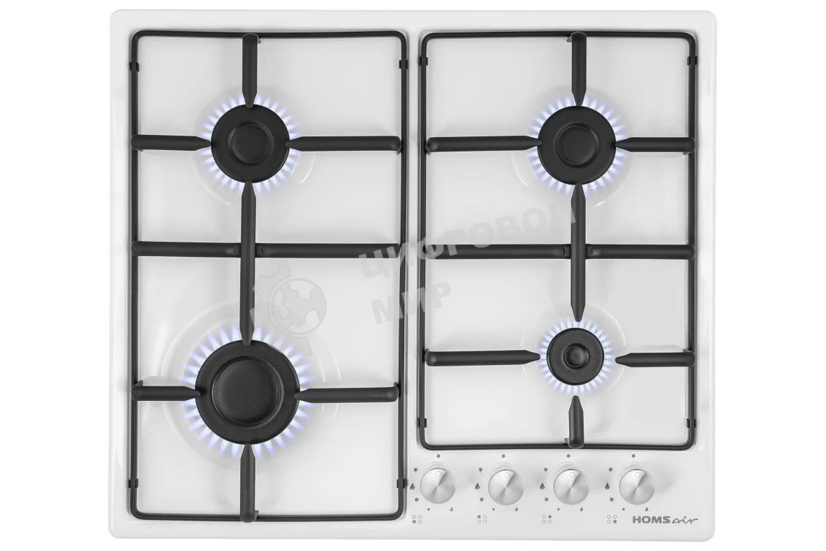 Газовая варочная панель HOMSair HGE643GWH