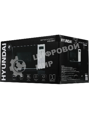 Микроволновая печь Hyundai HYM-D2077 белый, 20 л, 700 Вт, переключатели - сенсор